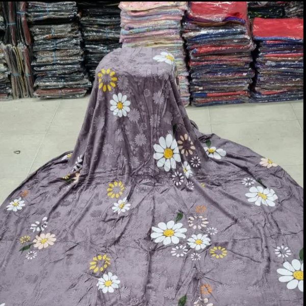 پتو دونفره القصر برجسته چهارفصل گلدار با کیفیت ژله‌ای