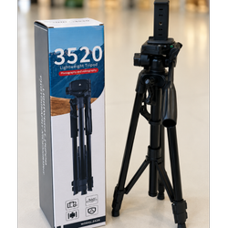 سه پایه نگهدارنده موبایل و دوربین حرفه ای مدل TRIPOD-3520 همراه کیف و هولدر موبایلی