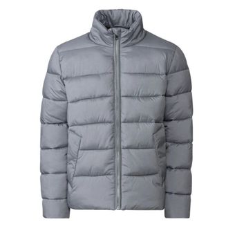 کاپشن پف‌دار گلد مردانه برند لیورجی مدل طوسی 4054601037152