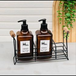 پمپ مایع ظرفشویی آنا مدل دوقلو به همراه استند