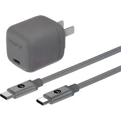 شارژر دیواری 30 وات موفی مدل Mophie Essentials GaN 30W USB-C & USB-A