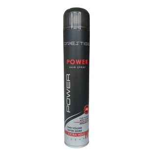 اسپری حالت دهنده و نگهدارنده قوی مو پرستیژ کالر مدلnew prestige power