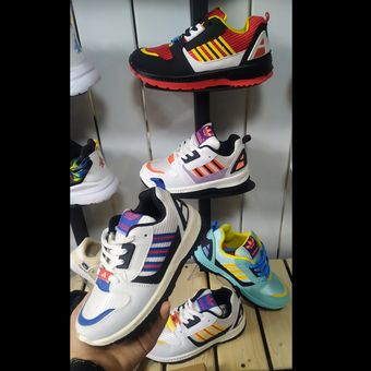 کتونی بچه گانه ZX8000 آبی مشکی سفید