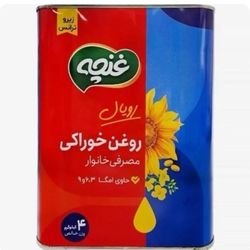 روغن جامد 4کیلویی غنچه برای پخت و پز (پس کرایه)