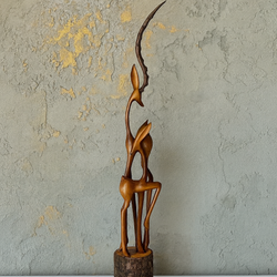 مجسمه چوبی مدل غزال A2