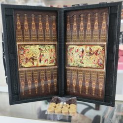 تخته نرد چرمی قفل دار