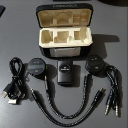 میکروفون یقه ای بیسیم سکه ای مدل SX21 PRO dual دو کاربر   ( مناسب موبایل و دوربین )