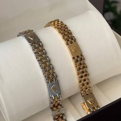 دستبند رولکس مردانه طرح تاج 2