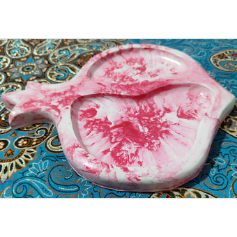 بیس ظرف  سنگی طرح انار