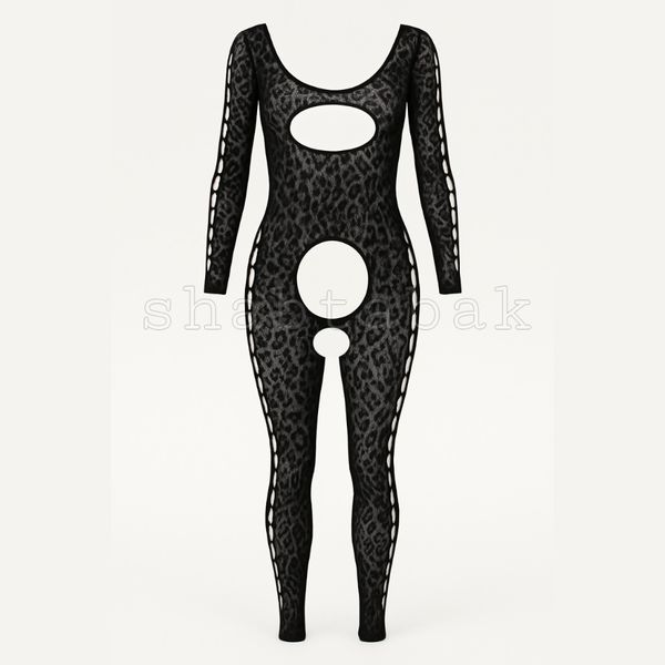 بادی فیشنت یکسره آستین‌دار فاق باز زنانه