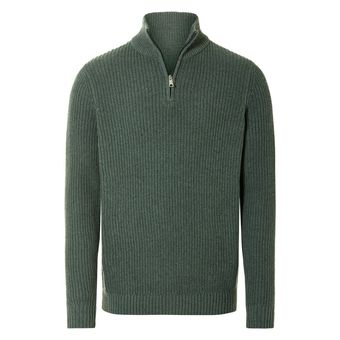بافت نیم زیپ مردانه برند لیورجی مدل سبز روشن 4052916127858