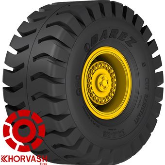 لاستیک لودر 25-23.5 بارز گل BAREZ Q20 20PLY سایز 23.5R25 ضدبرش به همراه تیوب و نوار