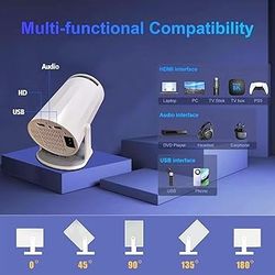 ویدئو پروژکتور پرتابلHY300کیفیتUltra HD