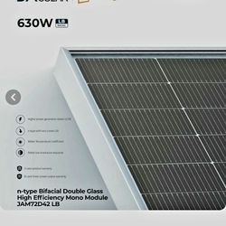 پنل خورشیدی 610W یینگلی سولار مونو کریستال بایفشیال