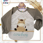 تولید پیشبندبچگانه آستیندارعمده 12عددی بچه گانه 6 رنگ 8 طرح مام هیرو آرشیدو