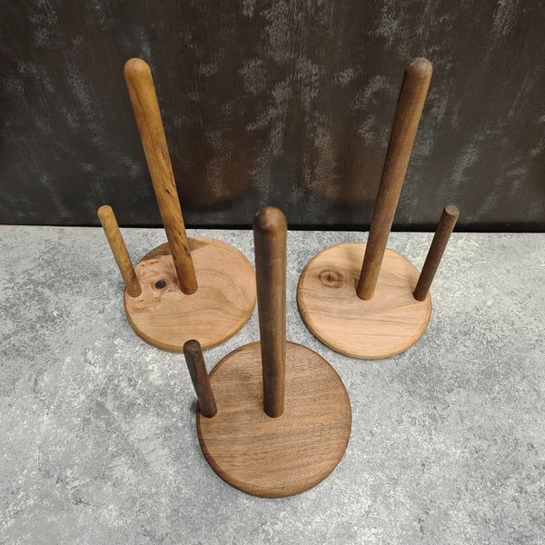 پایه رول دستمال کاغذی از چوب گردو
