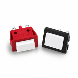 کلید مستطیلی آسیاب استیل Push Button
