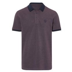 پولوشرت آستین کوتاه مردانه برند لیورجی مدل رنگ بنفش تیره/یقه سرمه‌ای