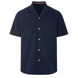 پیراهن آستین کوتاه پفکی مردانه برند لیورجی مدل سرمه‌ای تیره 4052916377543