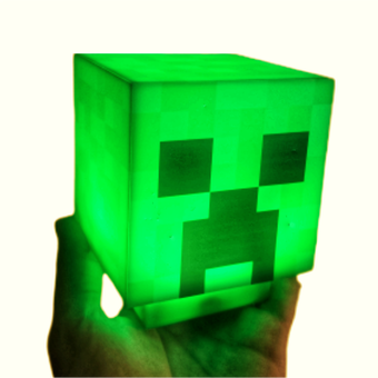 چراغ خواب کریپر ماینکرافت با صدای خود کریپر شارژی کیفیت بالا جعبه دار ماینکرفت minecraft creeper