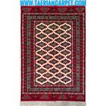 فرش دستباف سایز قالیچه (تمام پشم نقشه گل ترکمنی) کد 6212