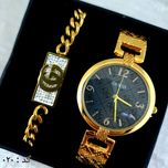 ساعت و دستبند زنانه فلزی کد 020