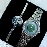 ساعت و دستبند زنانه فلزی کد 012