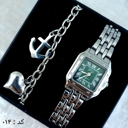ساعت و دستبند زنانه فلزی کد 014