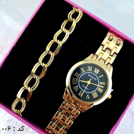ساعت و دستبند زنانه فلزی کد 006