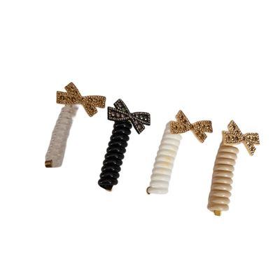 کش مو دخترانه طرح سیم تلفن پاپیونی کد 32