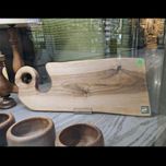 تخته سرو چوبی گردو با لبه طبیعی و فرم ارگانیک