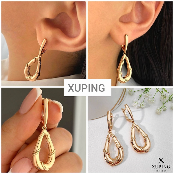 گوشواره اشکی طنابی از برند ژوپینگ