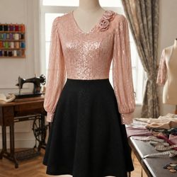 لباس مجلسی دخترانه.سایز MوS