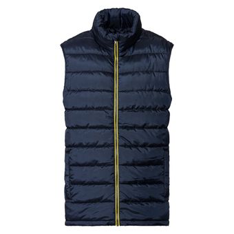 پافر لایت بدون آستین مردانه برند لیورجی مدل سرمه ای 2304