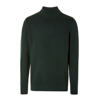 ریزبافت یقه اسکی مردانه برند لیورجی مدل سبز تیره 4584