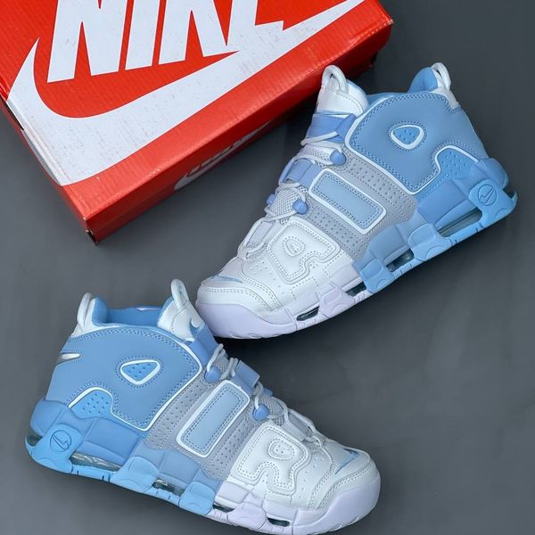 کتونی نایک ایر مور آپتمپو ابی سفید Nike Air More Uptempo