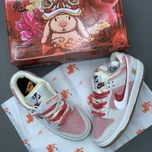 نایک اس بی دانک Nike SB Dunk Low SE 85 Double Swoosh Grey Pink