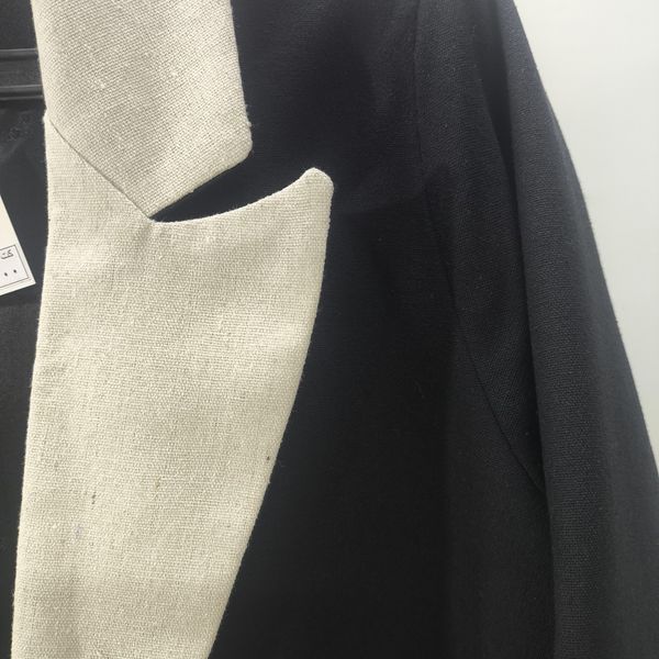 کت تکه دوزی یقه بلیزر مشکی