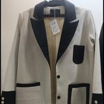 کت تکه دوزی بلیزر,سفید