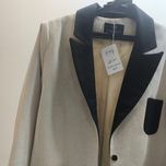 کت تکه دوزی بلیزر,سفید