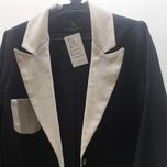 کت تکه دوزی یقه بلیزر مشکی