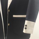 کت تکه دوزی یقه بلیزر مشکی