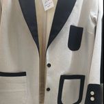 کت تکه دوزی بلیزر,سفید