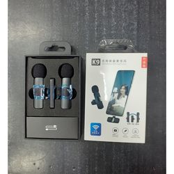 میکروفون یقه ای بیسیم مدل K9 dual دو کاربر