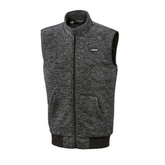 جلیقه بدون آستین مردانه برند پارکساید مدل مشکی خاکستری ملانژ 461801