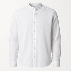 پیراهن آستین بلند مردانه لینن برند لیورجی مدل سفید 442987