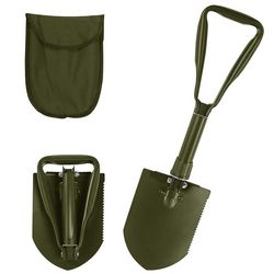 بیلچه تاشو آفرودی سبز Military Camping Folding Shovel
