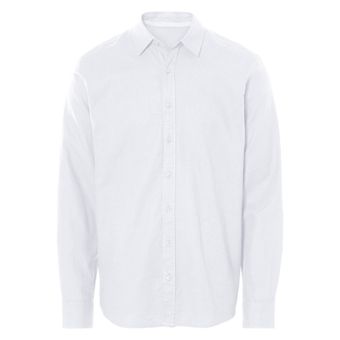 پیراهن آستین بلند مردانه لینن برند لیورجی مدل سفید 473108