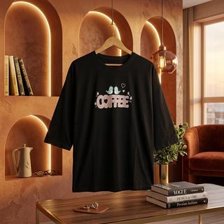 تیشرت دخترانه نخی آوینا استایل مشکی فری سایز 40 تا 52