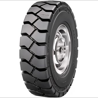 لاستیک لیفتراک 650/10 تیرون کره TIRON سایز 10-6.50 بادی 10 لایه با تیوب و نوار (2حلقه)